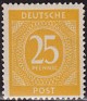 Germany 1946 Numeros 25 Pfennig Naranja Scott 546